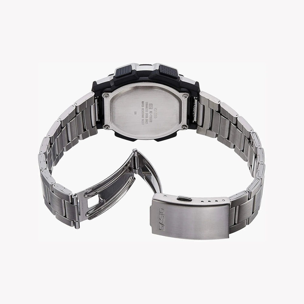 Casio Men's Silver Watch, Black Dial | Ae-1000wd-1avdf by i-watch