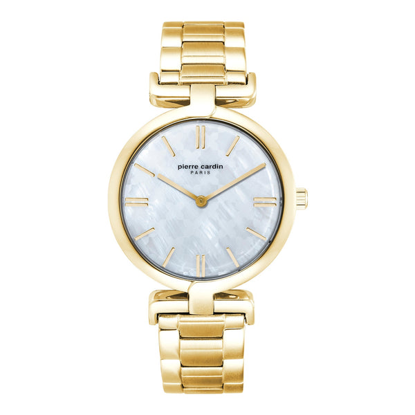 Pierre Cardin Women's Watch With Gold Stainless Steel Case And Gold Stainless Steel Band by i-watch