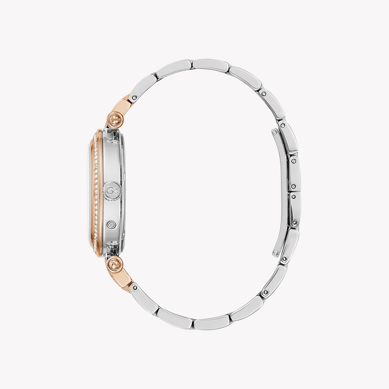 Guess Women's Rose Gold Watch, Silver Band | Y78003l1mf by i-watch