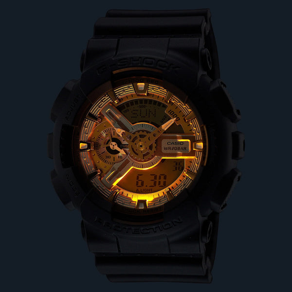 G-Shock Men's Black Resin Watch, Digital Dial | Ga-110cd-1a9dr by i-watch