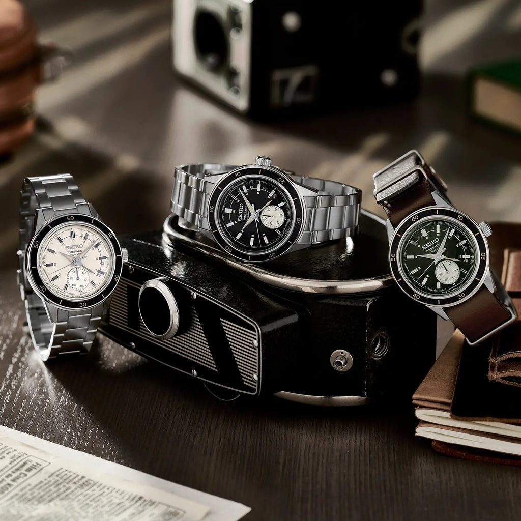 SEIKO SSA451J1 Men's Automatic Watch - Silver & Green Dial-i-Watch-4