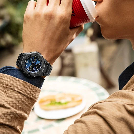 Casio G-Shock Gst-B400bd-1a2dr - Sporty Sophistication Men's Watch With Black Stainless Steel BAnd and Digital Dial by i-watch