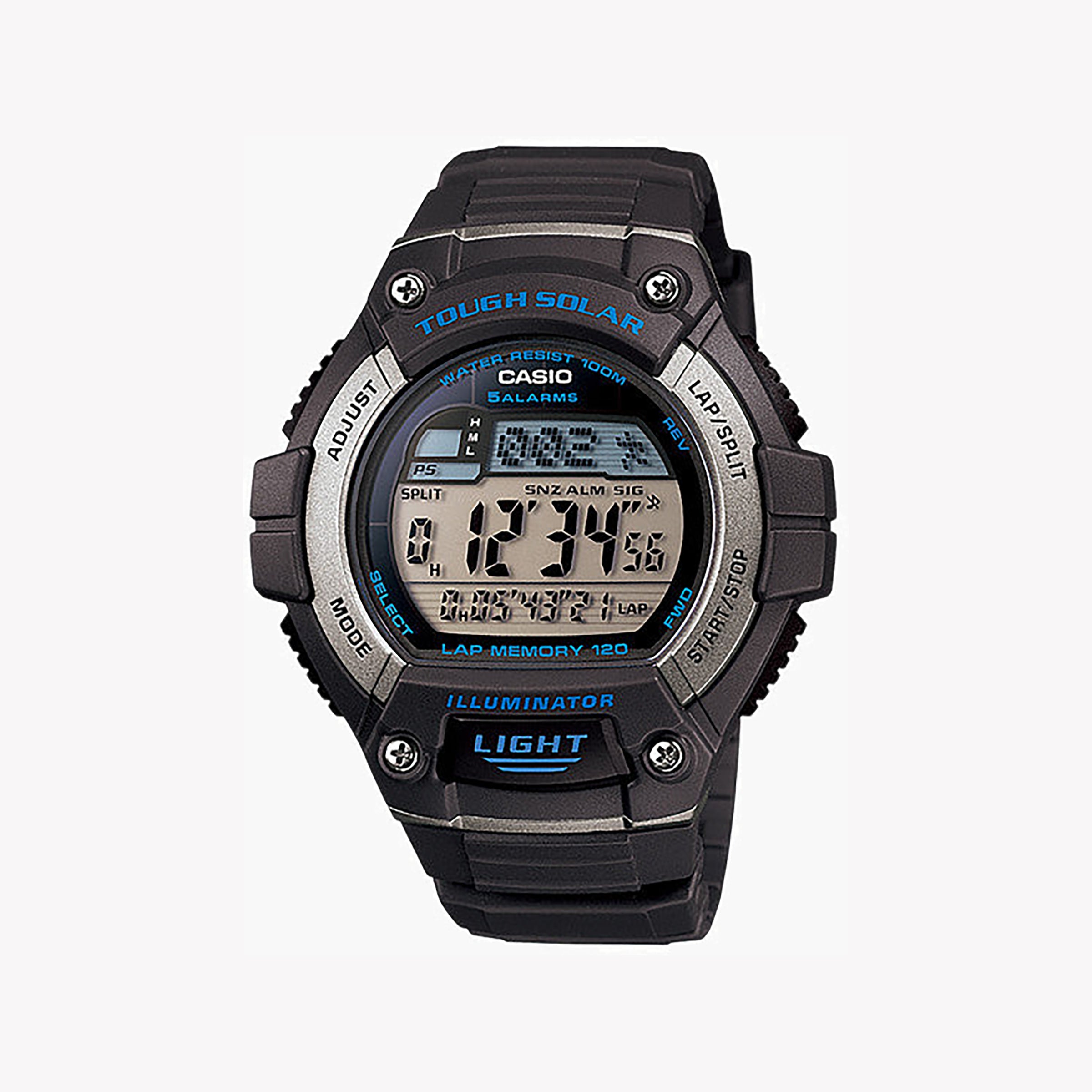 CASIO W-S220-8AVDF ADVENTURE READY - MEN'S SPORTY RESIN WATCH WITH WATER RESISTANCE & LED LIGHT