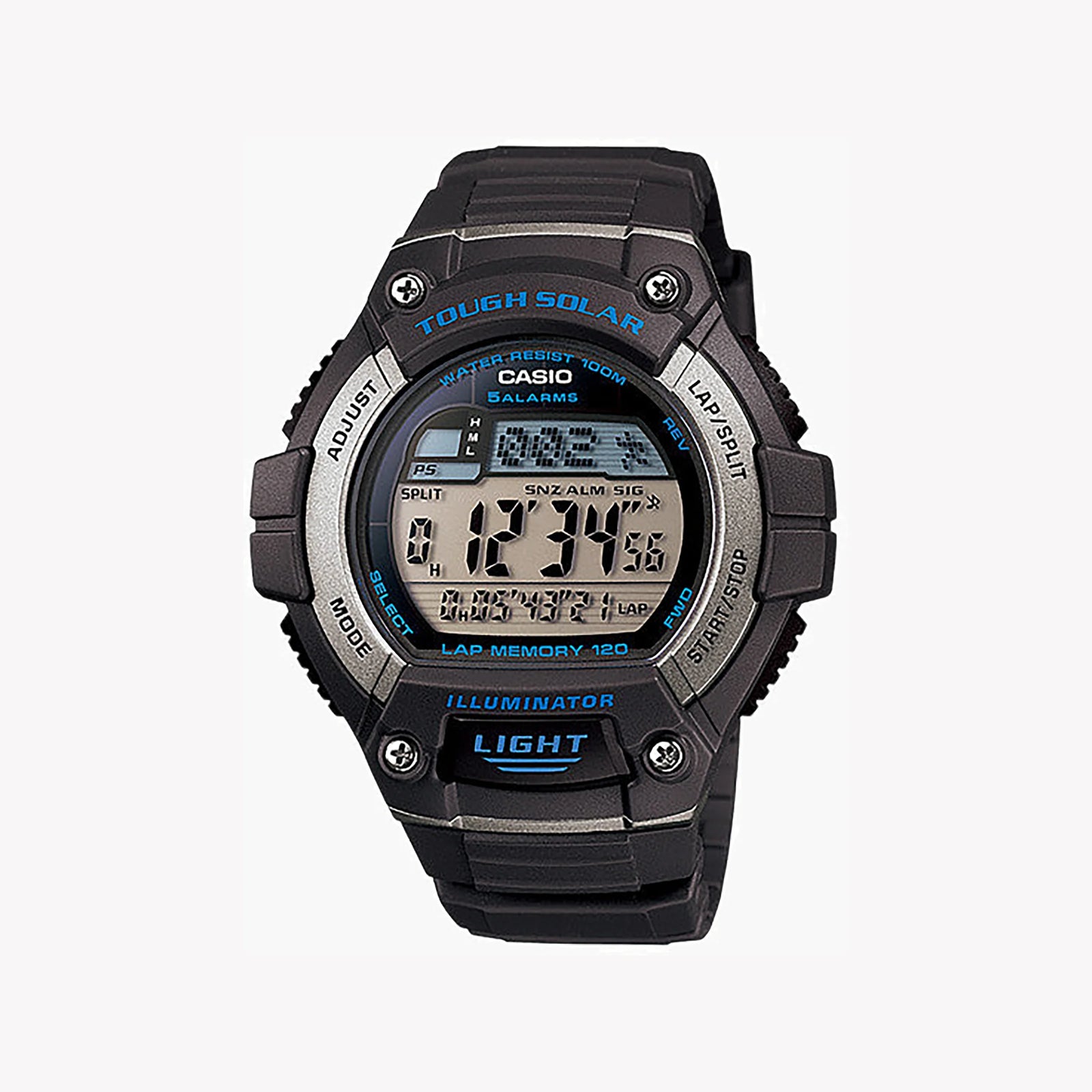 Casio W-S220-8avdf Adventure Ready - Men's Sporty Resin Watch With Water Resistance & Led Light by i-watch