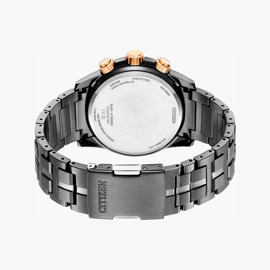 CITIZEN Eco-Drive CB5884-88H - BOLD PERFORMANCE MEN'S WATCH with BLACK STAINLESS STEEL and MULTIFUNCTIONAL FEATURES-i-Watch-2