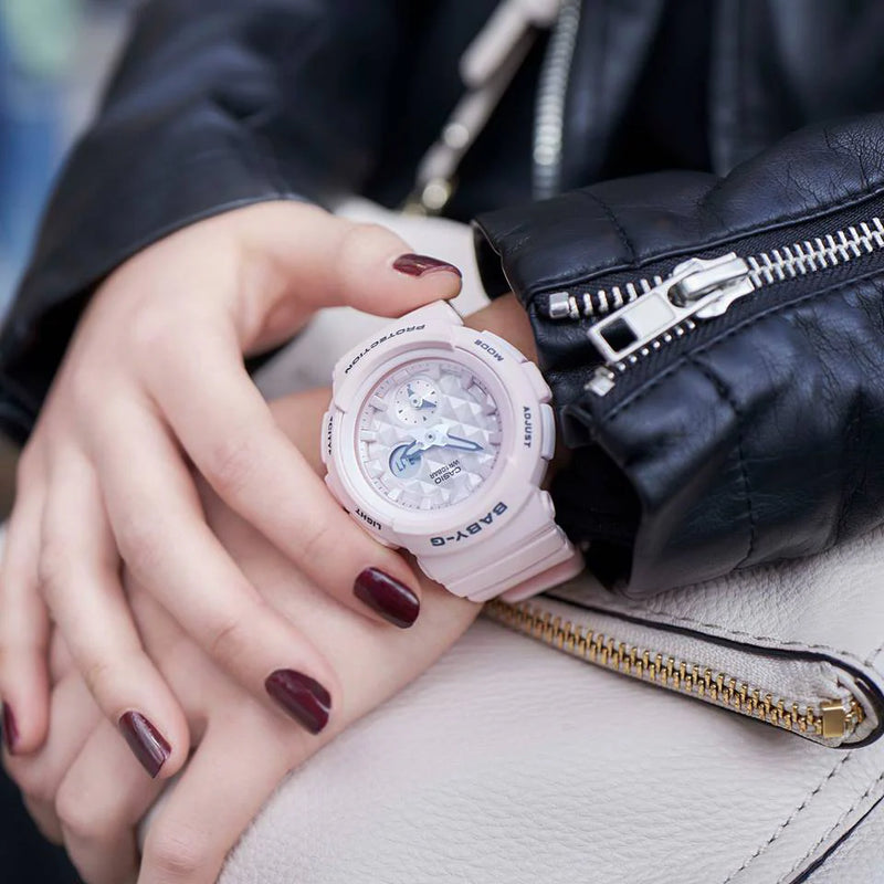 Baby-G Women's Pink Resin Watch, Digital Dial | Bga-190be-4adr by i-watch