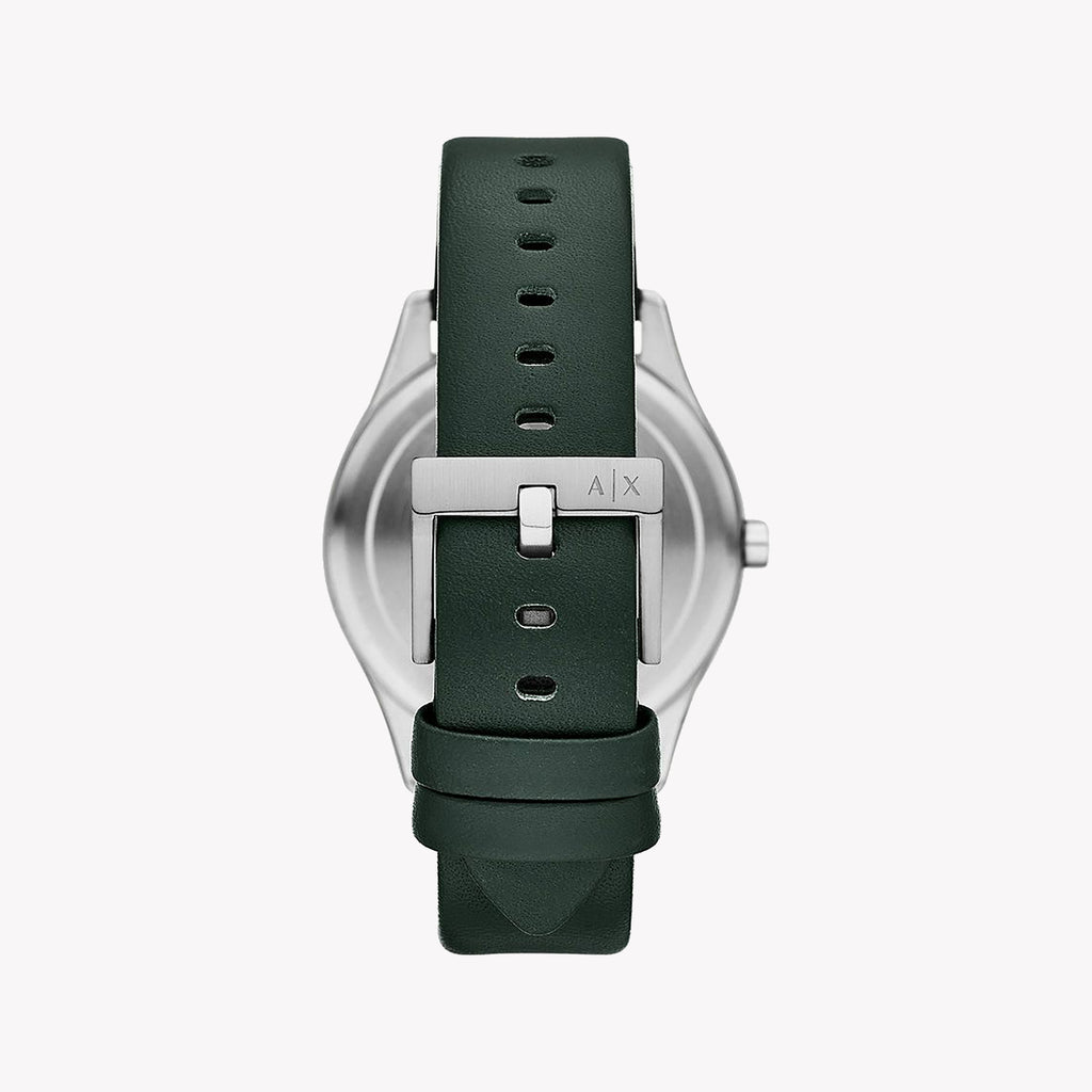 Armani Exchange Women's Green Leather Watch, Black Dial | Ax1883
