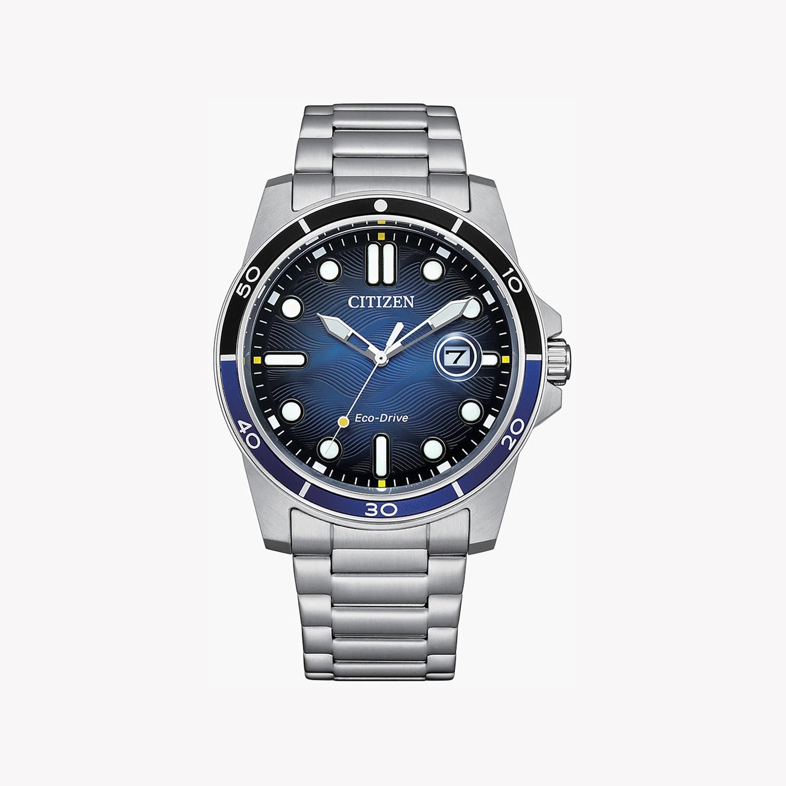 Citizen Men's Stainless Steel Watch, Blue Dial | Aw1810-85l by i-watch