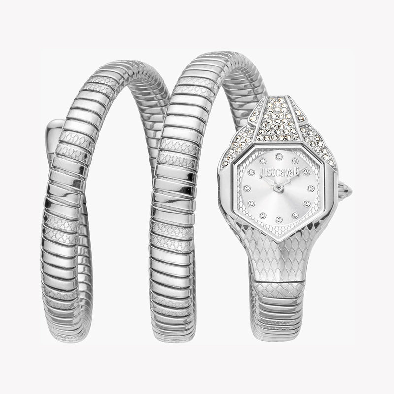 Just Cavalli Women's Silver Stainless Steel Watch, Silver Case | Jc1l193m0015 by i-watch