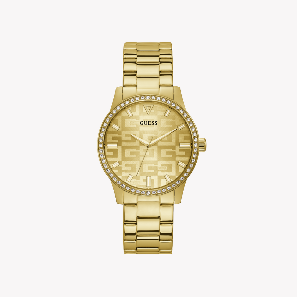 GUESS GW0292L2 GOLD GLAM - RADIANT TIMEPIECE FOR WOMEN WITH STUNNING DESIGN AND WATER RESISTANCE