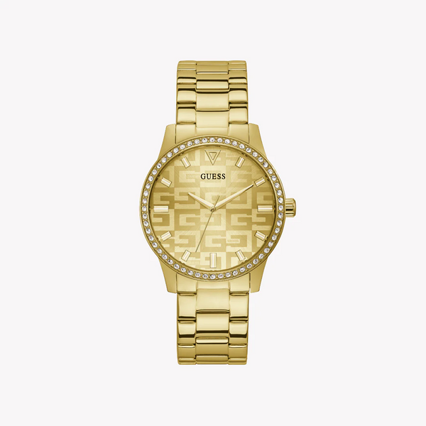 Guess Women's Gold Stainless Steel Watch, Gold Dial | Gw0292l2 by i-watch