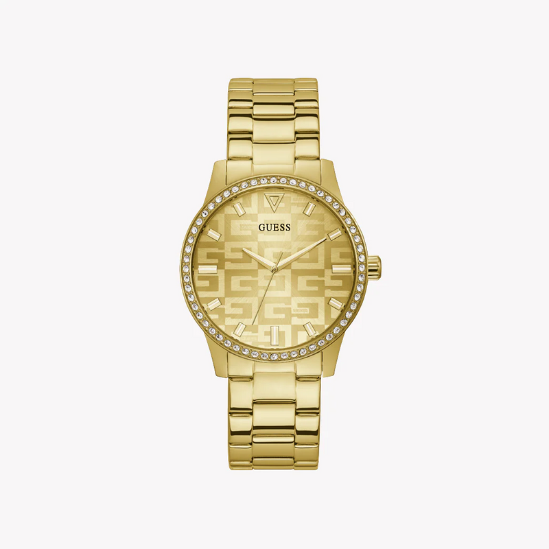 Guess Women's Gold Stainless Steel Watch, Gold Dial | Gw0292l2 by i-watch