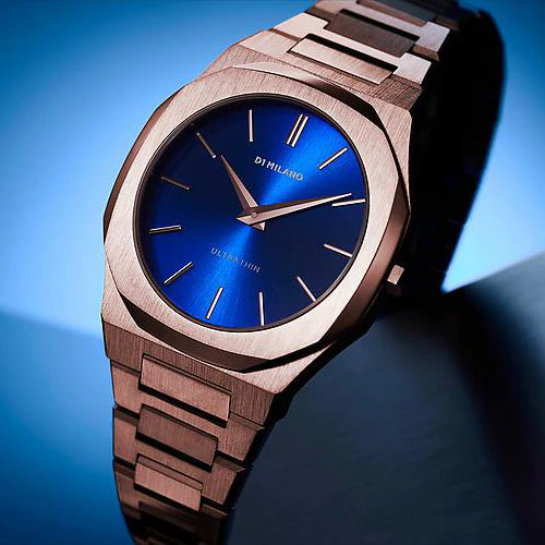 D1 MILANO Women's Rose Gold Watch, Dark Blue Dial | D1-UTBL12 by i-watch