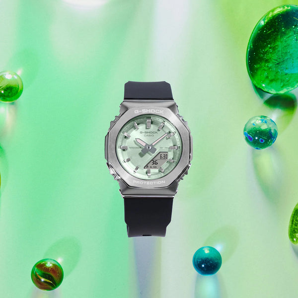 Casio Women's Silver & Green Bio-Sourced Plastic Watch | Gm-S2110-3aer by i-watch