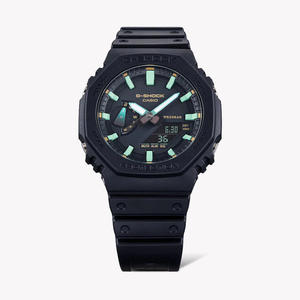 Casio G-Shock Men's Black Resin Watch, Carbon Case | Ga-2100rc-1aer by i-watch