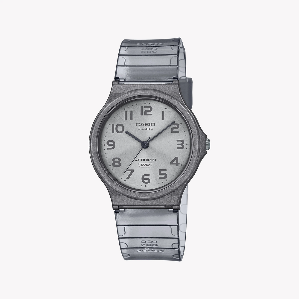 Casio Unisex Silver Resin Watch, White Dial | Mq-24s-8bef by i-watch