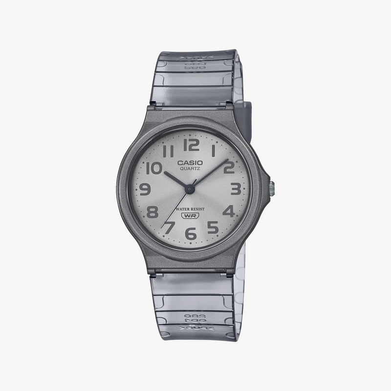 Casio Unisex Silver Resin Watch, White Dial | Mq-24s-8bef by i-watch