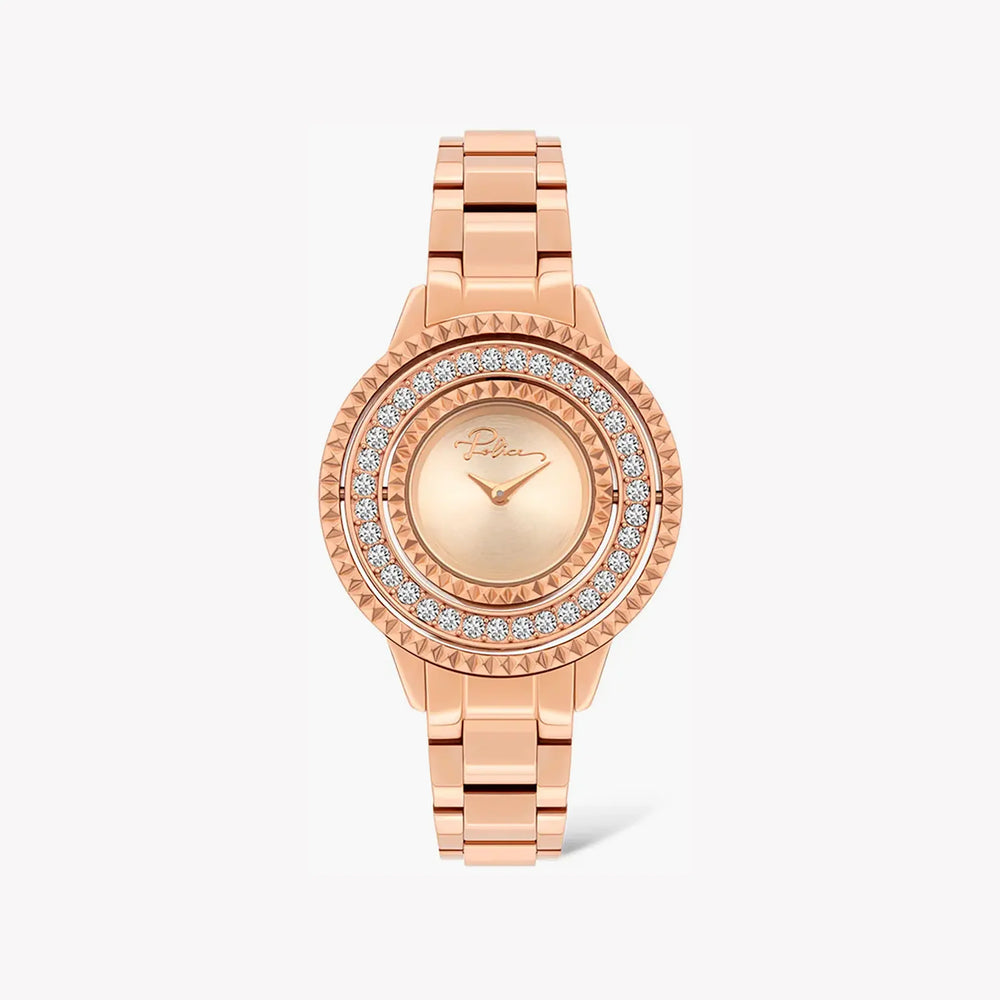 Police Women's Rose Gold Watch, Stainless Steel | Pl-16037bsr_32m by i-watch