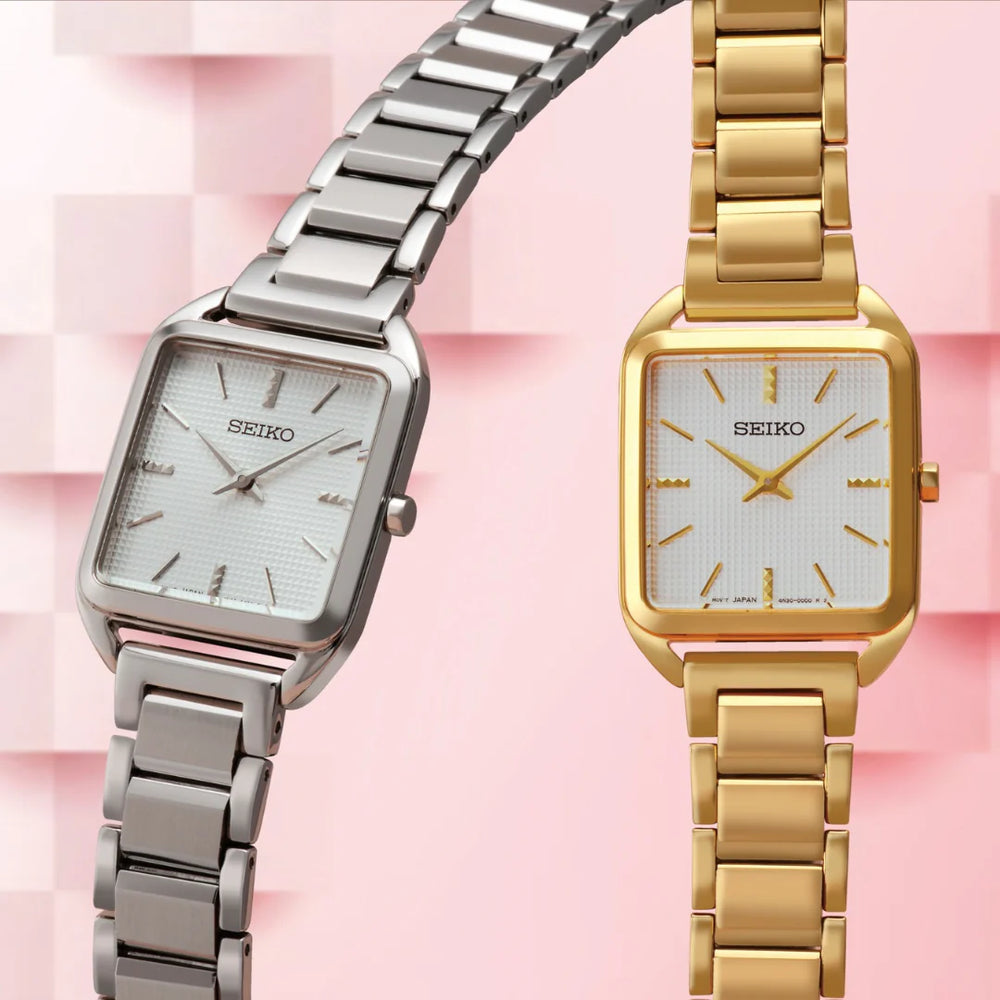Seiko Women's Gold Stainless Steel Watch, White Dial | Swr078p1 by i-watch