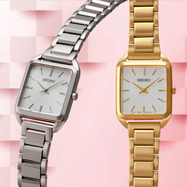 Seiko Women's Gold Stainless Steel Watch, White Dial | Swr078p1 by i-watch