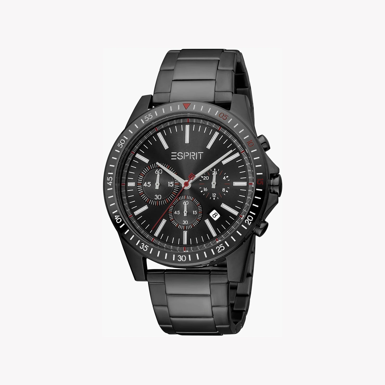 Esprit Men's Black Stainless Steel Watch, Black Dial | Es1g200m0055 by i-watch