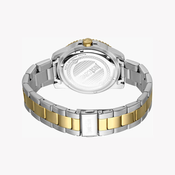 Just Cavalli Men's Two Tone Stainless Steel Watch, Black Dial | Jc1g246m0085 by i-watch