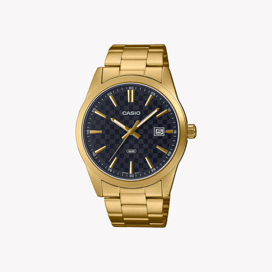 Casio MTP-VD03G-1A analoge goldene Herrenuhr