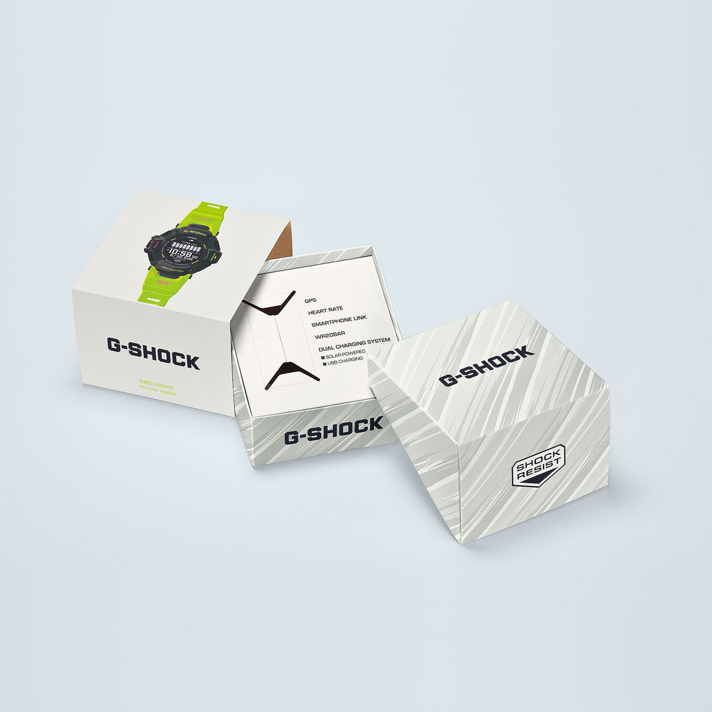 Casio Men's Black Resin Watch, Yellow Band | Gbd-H2000-1a9er