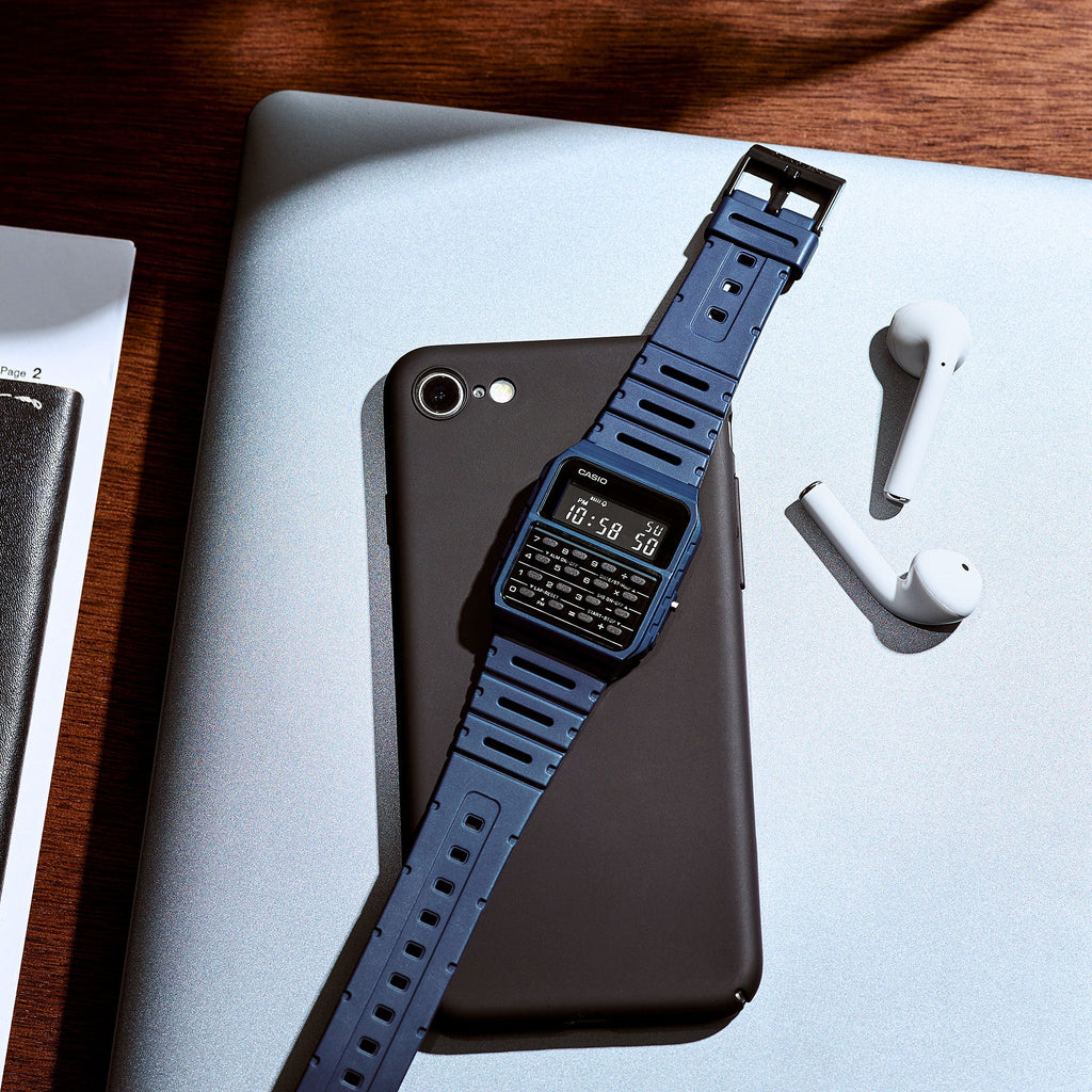 CASIO CA-53WF-2BDF - SPORTY BLUE DIGITAL WATCH WITH BUILT-IN CALCULATOR-i-Watch-4