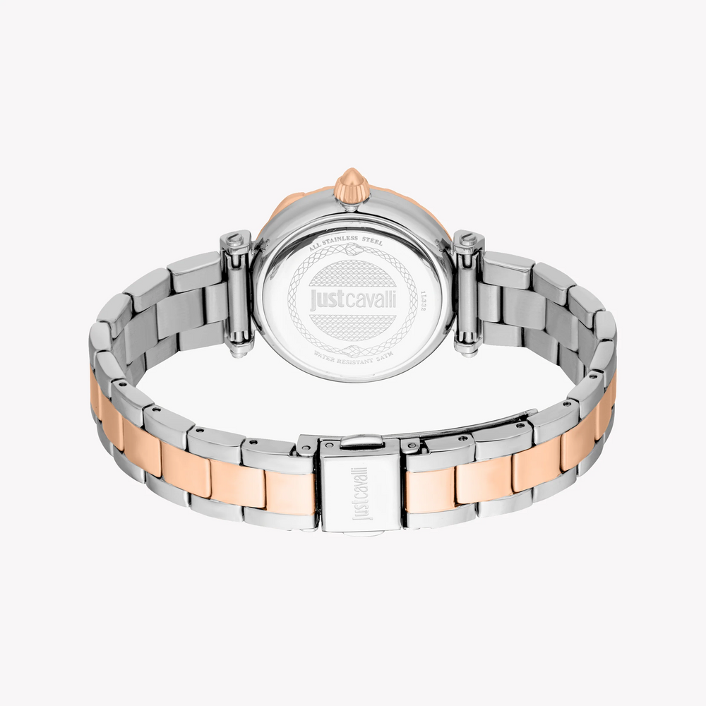 Just Cavalli Women's Two-Tone Watch, White Dial | Jc1l332m0085 by i-watch