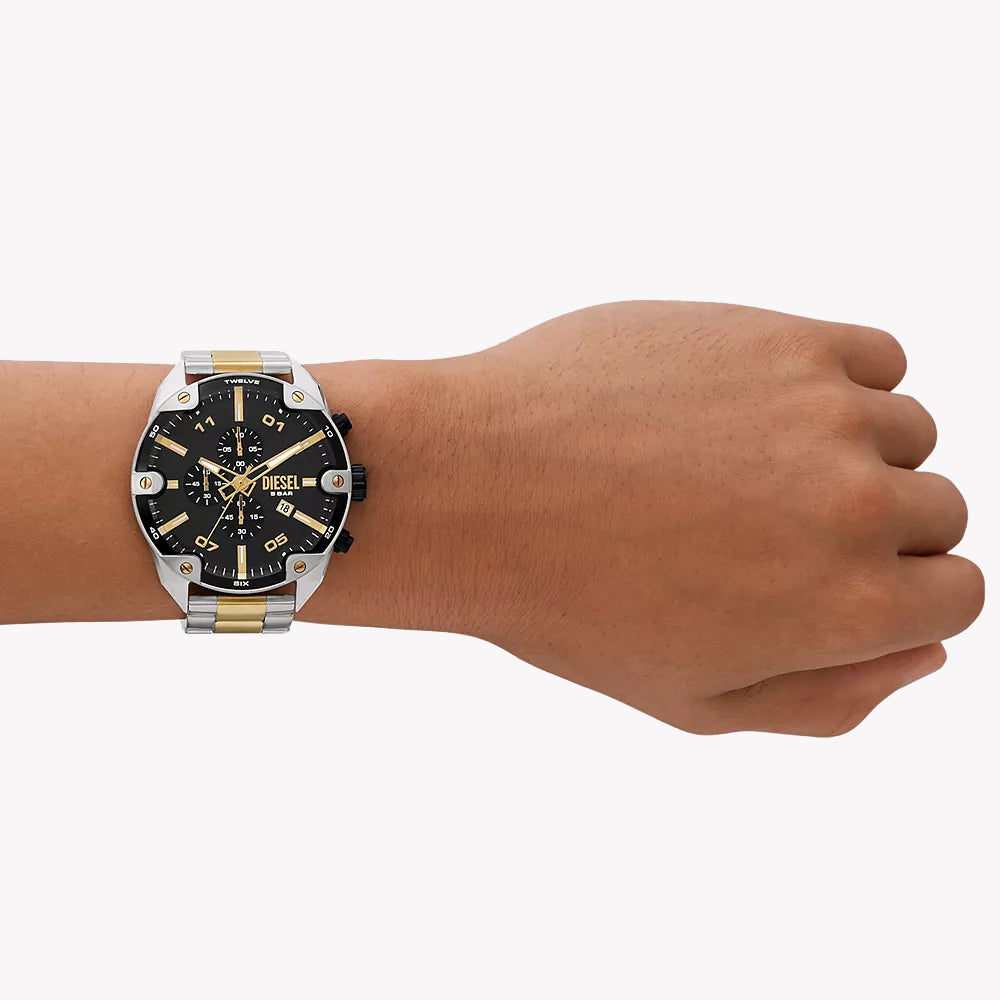 DIESEL DZ4627 BOLD PRESENCE - COMMANDING MEN'S TIMEPIECE WITH STRIKING BLACK DIAL-i-Watch-4