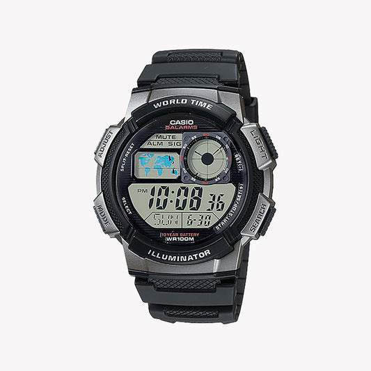 Casio World Time Illuminator AE-1000W-1BVDF Herrenuhr