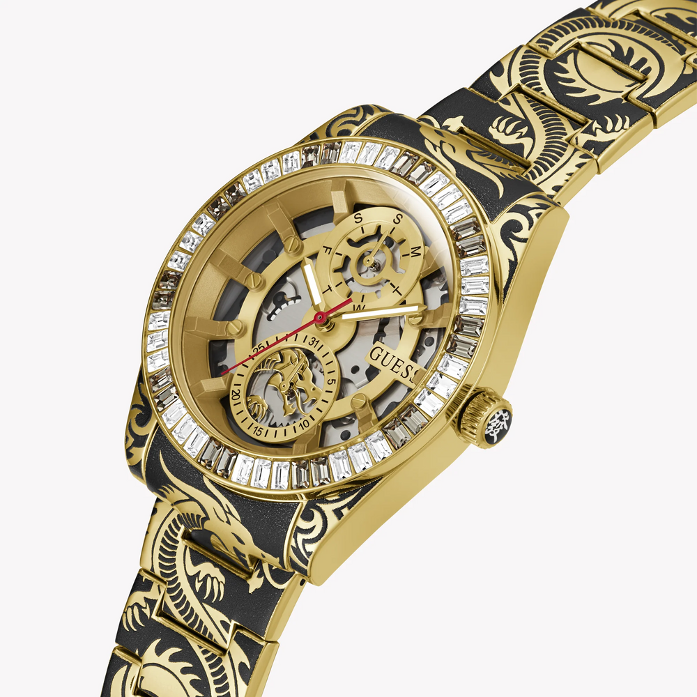 Guess Men's Multicolor Watch, Gold Dial | Gw0649g1 by i-watch