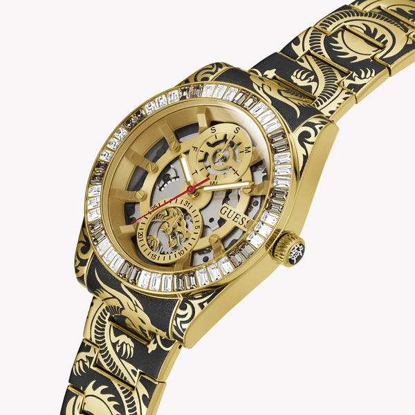 Guess Men's Multicolor Watch, Gold Dial | Gw0649g1 by i-watch
