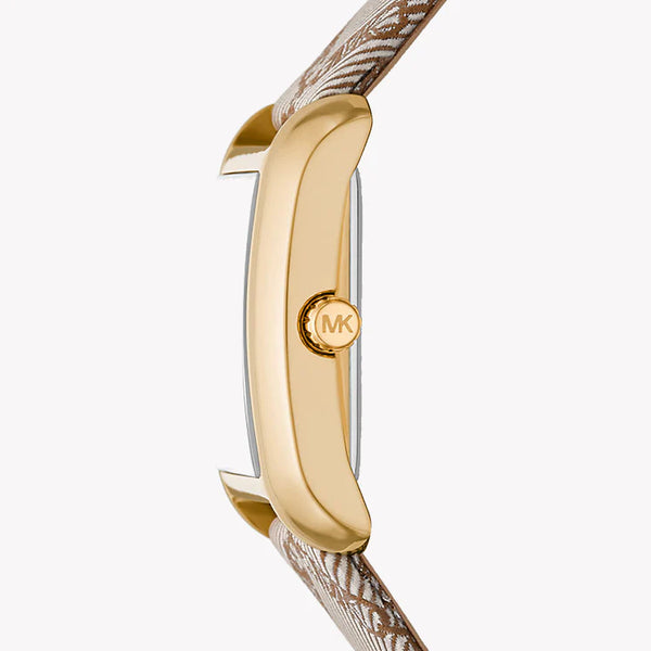 Michael Kors Women's Gold Stainless Steel, Brown Leather | Mk2990 by i-watch