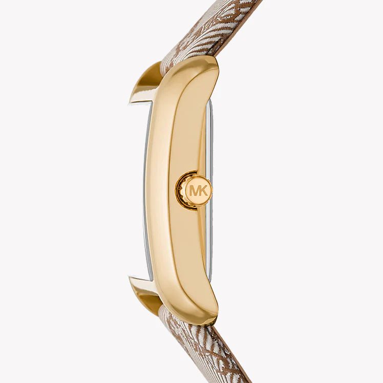 Michael Kors Women's Gold Stainless Steel, Brown Leather | Mk2990 by i-watch