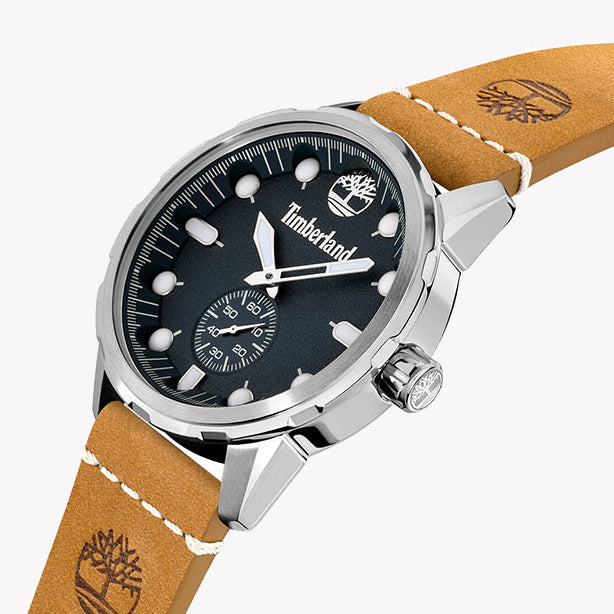 TIMBERLAND TDWGA0028501 RUGGED ELEGANCE - MEN'S STAINLESS STEEL & LEATHER ADVENTURE WATCH-i-Watch-3