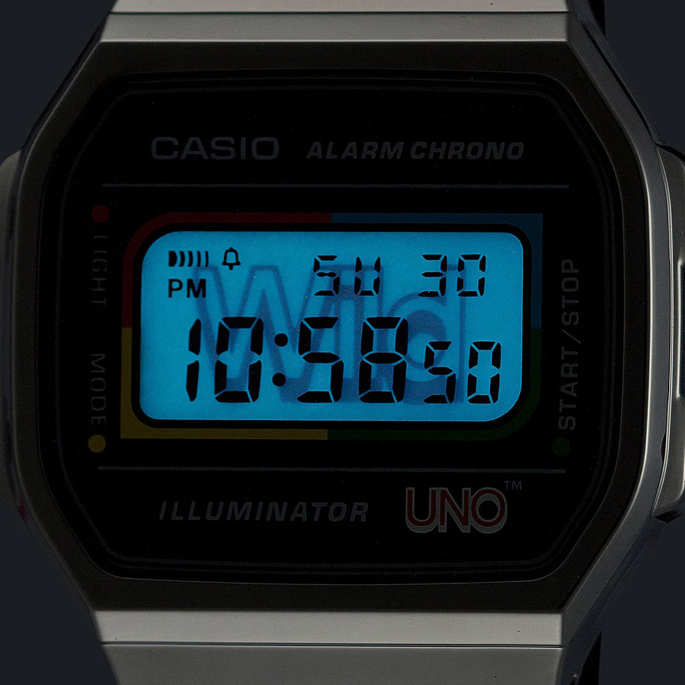 Casio Unisex Black Stainless Steel Watch, Chrome Resin | A168weuc-1a by i-watch
