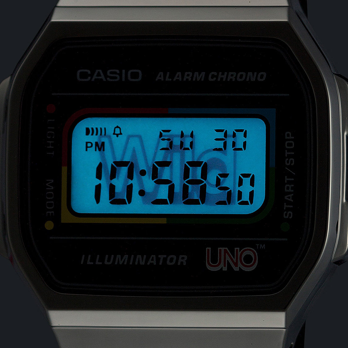 Casio A168WEUC-1A UNO™ collaboration model