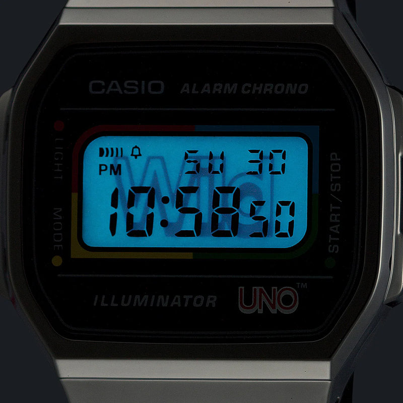 Casio Unisex Black Stainless Steel Watch, Chrome Resin | A168weuc-1a by i-watch
