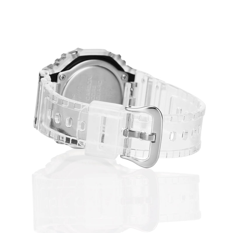 G-Shock Men's White Resin Watch, Transparent Case | Ga-2100ske-7adr by i-watch