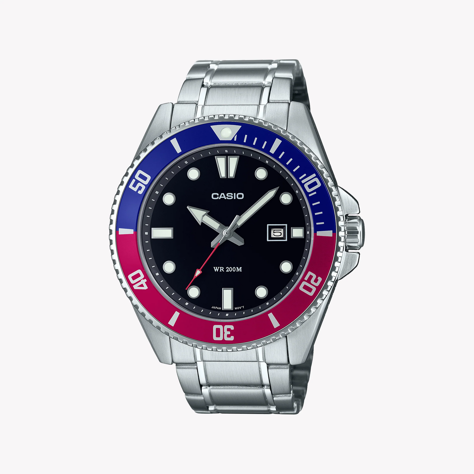 Casio Mdv-107d-1a3vdf Adventure Master - Men's Stainless Steel Sport Watch With Black Dial by i-watch