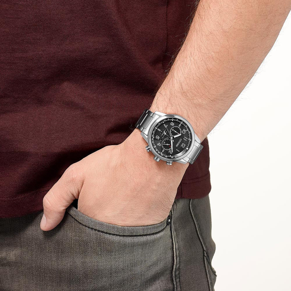 Citizen Ca4420-81e - Elegant Powerhouse Men's Watch With Stainless Steel, Eco-Drive & Chronograph Functions by i-watch