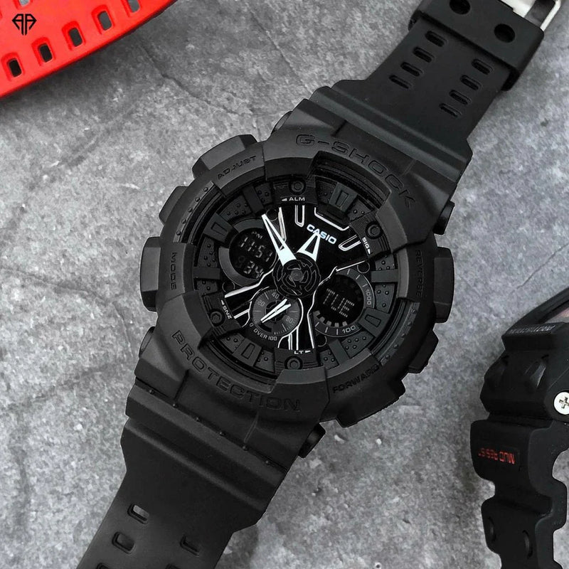 Casio G-Shock Ga-201-1a - Bold Black Adventurer Men's Watch With Durable Resin Band & Dynamic Features by i-watch