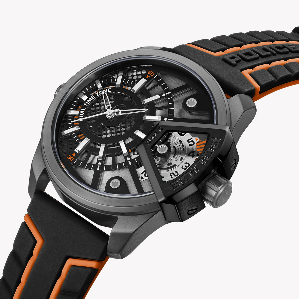 Police Men's Multicolor Silicone Watch, Stainless Steel | Pewjm0004201 by i-watch