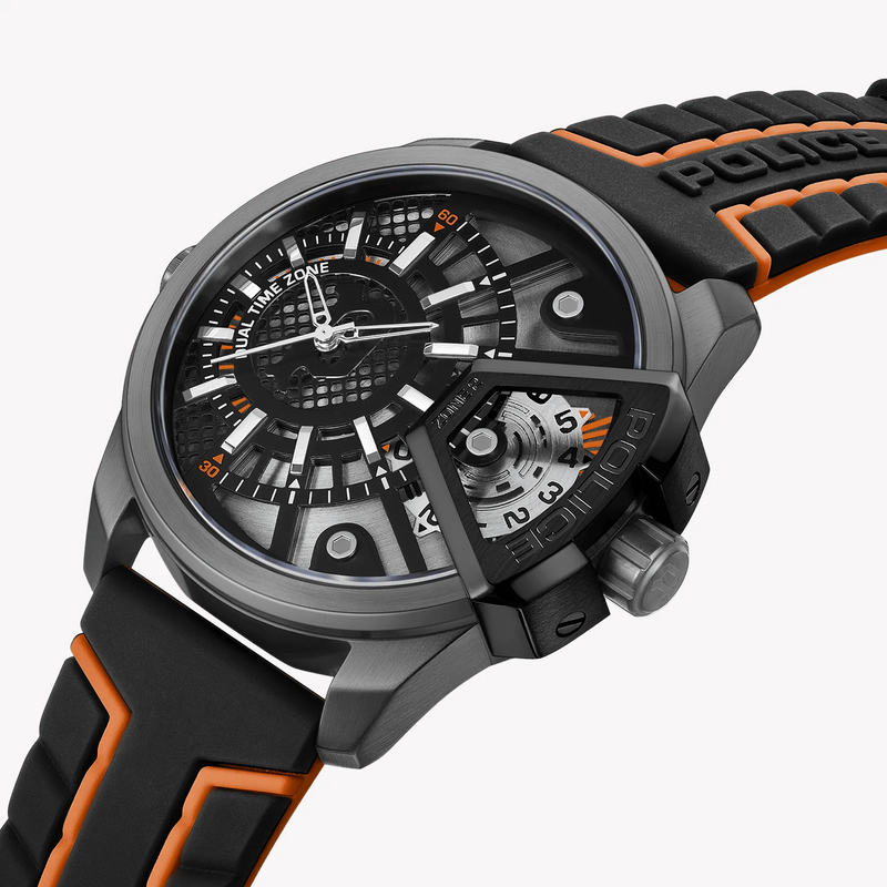 Police Men's Multicolor Silicone Watch, Stainless Steel | Pewjm0004201 by i-watch