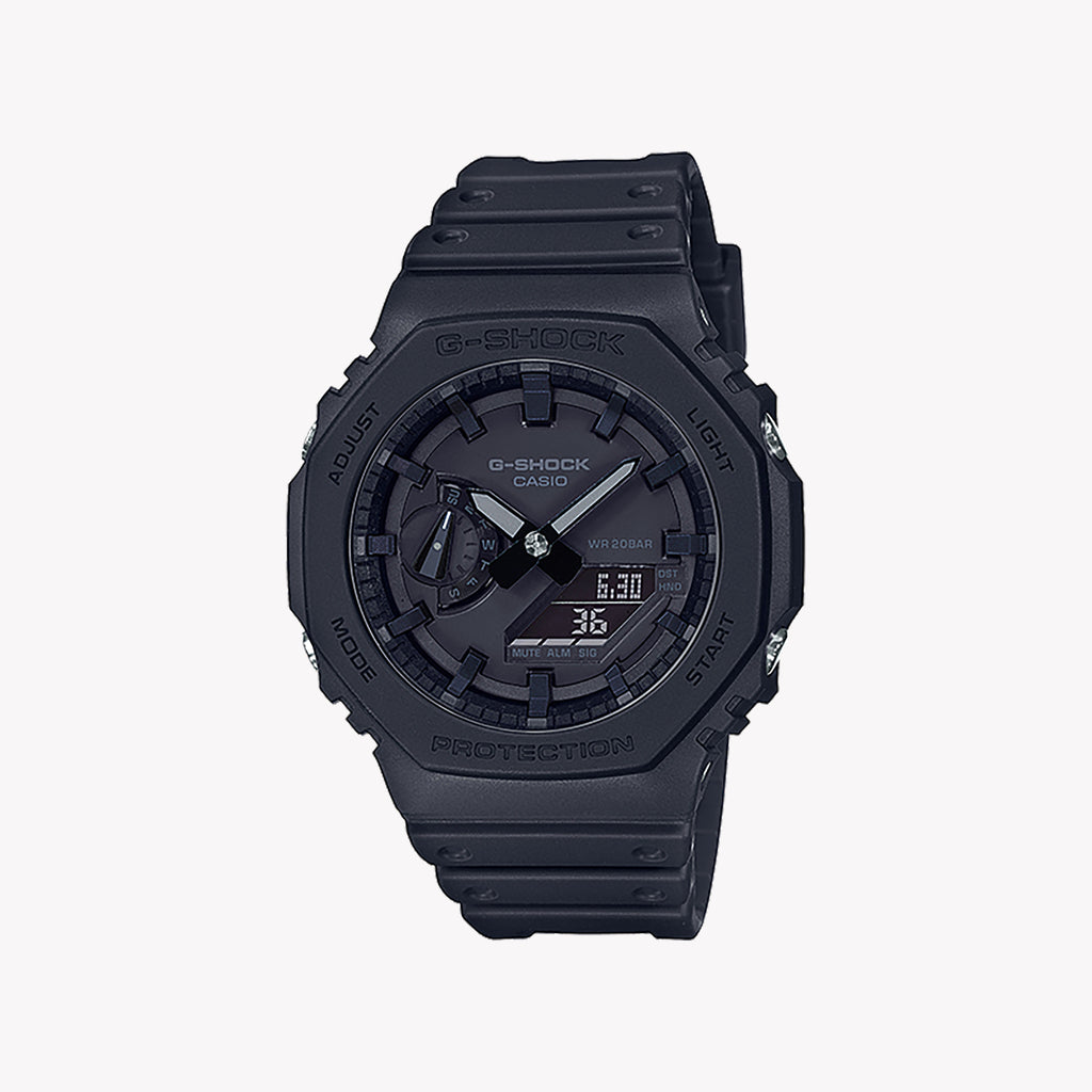 CASIO G-SHOCK GA-2100-1A1ER OAK DYNAMIC - MEN'S ADVENTURE TIMEPIECE IN BOLD BLACK