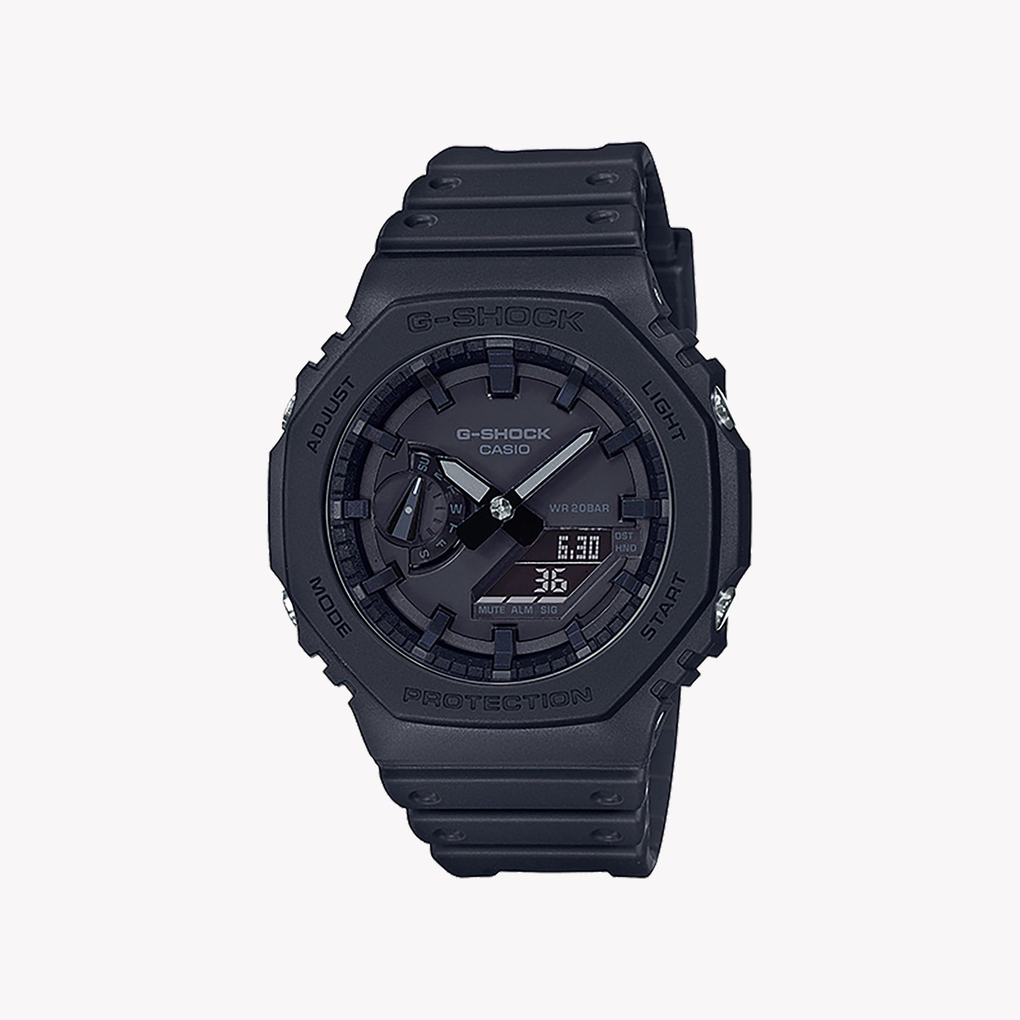 CASIO G-SHOCK GA-2100-1A1 OAK - ALL BLACK Men's Watch