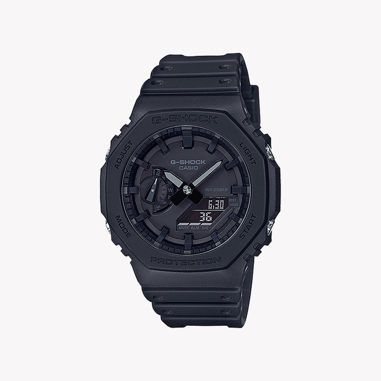 Casio Men's Black Resin Watch, Carbon Case | GA-2100-1A1ER