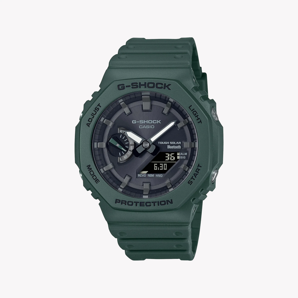 Casio G-Shock Ga-B2100-3adr Oak Dynamic - Sporty Green Men's Watch With Bluetooth & 200m Water Resistance by i-watch